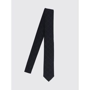 Thom Browne Men Check Pattern Wool And Cotton Blend Tie Thom Browne